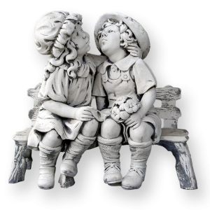 ORNAMENT COPII PE BANCUTA cementarte